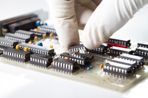 engineer repairing computer hardware