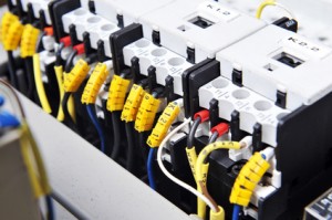 panel with  electrical equipment